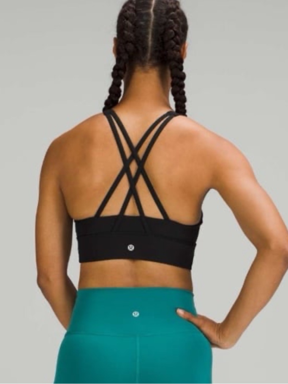 Lululemon Energy Bra High Neck Long Line Rib *Medium Support, B–D Cup (Size 8) - Picture 4 of 8